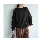【スタイルデリ/STYLE DELI】のボリュームダウンスウェットトップス 人気、トレンドファッション・服の通販 founy(ファニー) ファッション Fashion レディースファッション Fashion for Women トップス・カットソー Cut & Sew Tops レディースパーカー・カジュアルフーディー Casual Hoodies & Sweatshirts スウェット・クルーネックトップス Sweatshirts & Crewnecks / Relaxed Fit Sweat Tops インナー Innerwear カットソー Cut and Sewn Top ジャケット Jacket, Outerwear スウェット / スエット Sweatshirt, Sweatwear ストレート Straight, Straight Cut スリット Slit, Slit Detail 定番 Standard, Basic Item 長袖 Long Sleeve, Full Sleeve ブラウジング Blouson Silhouette, Cinched Waist ポケット Pocket, Pocket Detail マーブル Marble, Marble Pattern メランジ Melange, Mixed Yarn thumbnail ブラック|ID: prp329100004782567 ipo3291000000034705628