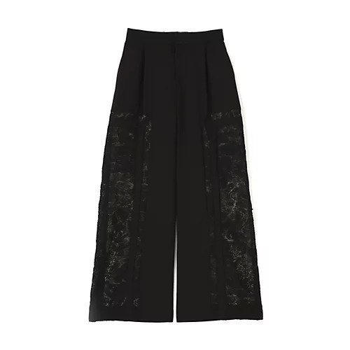 【アドーア/ADORE】のコードエンブロイダリーパンツ インテリア・キッズ・メンズ・レディースファッション・服の通販 founy(ファニー) 　ファッション　Fashion　レディースファッション　Fashion for Women　パンツ　Pants & Trousers　おすすめ　Recommended / Our Picks　スタンダード　Standard, Basic　ドレープ　Drape, Draping Fabric　フィット　Fit, Slim Fit　モチーフ　Motif, Design Theme　レース　Lace, Lace Fabric　ワイド　Wide, Wide Fit　冬　Winter / This Winter　A/W・秋冬　Autumn/Winter　ブラック|ID: prp329100004782576 ipo3291000000034705729