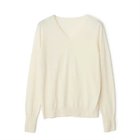 【イーバイエクラ/E by eclat】のシルクカシミヤ混浅Vネックニット エクリュ|ID: prp329100004784117 ipo3291000000036319307