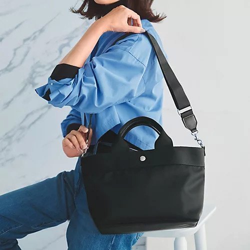 【トプカピ/TOPKAPI】の【Breath TOPKAPI sis】【WEB限定】ナイロン トート バッグ ショルダー付き 軽量 インテリア・キッズ・メンズ・レディースファッション・服の通販 founy(ファニー) 　ファッション　Fashion　レディースファッション　Fashion for Women　バッグ　Bags　コンパクト　Compact, Small Size　軽量　Lightweight, Ultra Light　ショルダー　Shoulder, Shoulder Strap　シンプル　Simple, Minimal　スマート　Smart, Elegant　人気　Popular, Best Seller　ポケット　Pocket, Pocket Detail　ブラック|ID: prp329100004784123 ipo3291000000034724298
