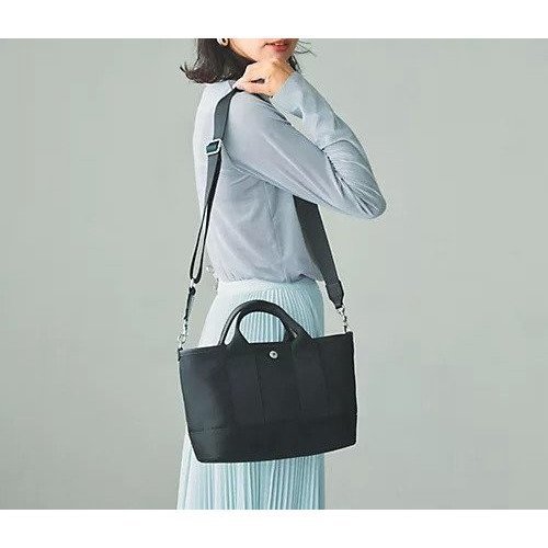 【トプカピ/TOPKAPI】の【Breath TOPKAPI sis】【WEB限定】 ナイロン ミニ トートバッグ ショルダー付き 軽量 インテリア・キッズ・メンズ・レディースファッション・服の通販 founy(ファニー) 　ファッション　Fashion　レディースファッション　Fashion for Women　バッグ　Bags　コンパクト　Compact, Small Size　軽量　Lightweight, Ultra Light　ショルダー　Shoulder, Shoulder Strap　スマート　Smart, Elegant　財布　Wallet, Purse　トレンド　Trend, Trending Now　手帳　Planner, Notebook　人気　Popular, Best Seller　ポケット　Pocket, Pocket Detail　ポーチ　Pouch, Small Case　メタル　Metal, Metal Parts　エレガント 上品　Elegant　ブラック|ID: prp329100004784124 ipo3291000000034724304