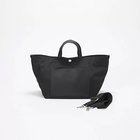 【トプカピ/TOPKAPI】の【Breath TOPKAPI sis】【WEB限定】ナイロン レザーポケット ミニ トートバッグ ショルダー付き ブラック|ID: prp329100004784126 ipo3291000000034724316