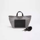 【トプカピ/TOPKAPI】の【Breath TOPKAPI sis】【WEB限定】ナイロン レザーポケット ミニ トートバッグ ショルダー付き グレー|ID: prp329100004784126 ipo3291000000034724317