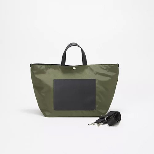 【トプカピ/TOPKAPI】の【Breath TOPKAPI sis】【WEB限定】ナイロン レザーポケット トートバッグ ショルダー付き A4 インテリア・キッズ・メンズ・レディースファッション・服の通販 founy(ファニー) https://founy.com/ ファッション Fashion レディースファッション Fashion for Women バッグ Bags コンパクト Compact, Small Size 軽量 Lightweight, Ultra Light ショルダー Shoulder, Shoulder Strap シルバー Silver, Metallic Silver スタイリッシュ Stylish, Fashionable ポケット Pocket, Pocket Detail ラップ Wrap, Wrap Design 旅行 Travel エレガント 上品 Elegant ビジネス 仕事 通勤 Business / Work / Commuting |ID: prp329100004784127 ipo3291000000034724321