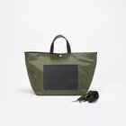 【トプカピ/TOPKAPI】の【Breath TOPKAPI sis】【WEB限定】ナイロン レザーポケット トートバッグ ショルダー付き A4 カーキ|ID: prp329100004784127 ipo3291000000034724322