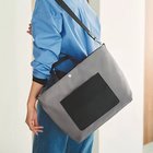 【トプカピ/TOPKAPI】の【Breath TOPKAPI sis】【WEB限定】ナイロン レザーポケット トートバッグ ショルダー付き A4 グレー|ID: prp329100004784127 ipo3291000000034724324