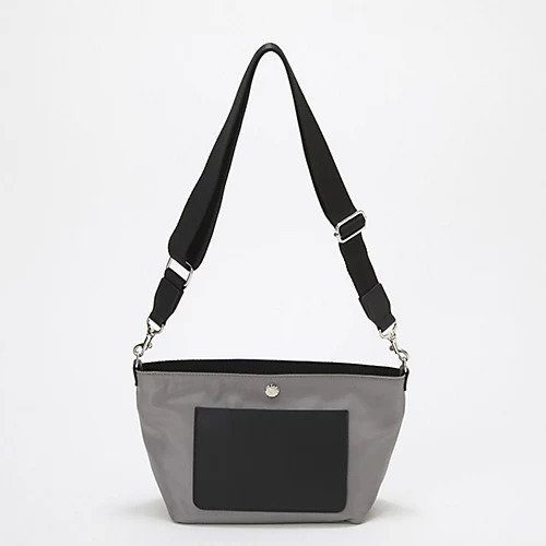 【トプカピ/TOPKAPI】の【Breath TOPKAPI sis】【WEB限定】ナイロン レザーポケット ミニ ショルダーバッグ インテリア・キッズ・メンズ・レディースファッション・服の通販 founy(ファニー) ファッション Fashion レディースファッション Fashion for Women バッグ Bags おすすめ Recommended / Our Picks コンパクト Compact, Small Size シルバー Silver, Metallic Silver スタイリッシュ Stylish, Fashionable ポケット Pocket, Pocket Detail エレガント 上品 Elegant 旅行 Travel グレー|ID: prp329100004784129 ipo3291000000034724337