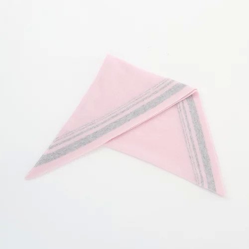 【イーバイエクラ/E by eclat】のカシミヤ三角ストール インテリア・キッズ・メンズ・レディースファッション・服の通販 founy(ファニー) ファッション Fashion レディースファッション Fashion for Women ストール Stole, Wrap エレガント 上品 Elegant 冬 Winter / This Winter 春 Spring ピンク×ライトグレー|ID: prp329100004784131 ipo3291000000034724348