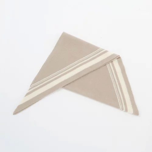 【イーバイエクラ/E by eclat】のカシミヤ三角ストール インテリア・キッズ・メンズ・レディースファッション・服の通販 founy(ファニー) ファッション Fashion レディースファッション Fashion for Women ストール Stole, Wrap エレガント 上品 Elegant 冬 Winter / This Winter 春 Spring グレージュ×エクリュ|ID: prp329100004784131 ipo3291000000034724349