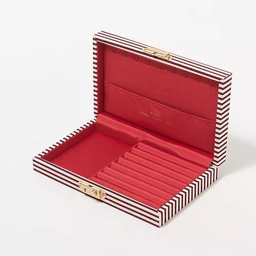 【エクラ/eclat】のジュエリーボックス インテリア・キッズ・メンズ・レディースファッション・服の通販 founy(ファニー) 　ファッション　Fashion　レディースファッション　Fashion for Women　ジュエリー　Jewelry, Accessories　ストライプ　Stripe, Striped Pattern　ツイード　Twill, Twill Weave　ドット　Polka Dot, Dot Pattern　ネックレス　Necklace, Pendant Necklace　ボックス　Boxy, Box Shape　別注　Limited Edition, Custom Order　腕時計　Wristwatch　(別注)ストライプ|ID: prp329100004784140 ipo3291000000034724403