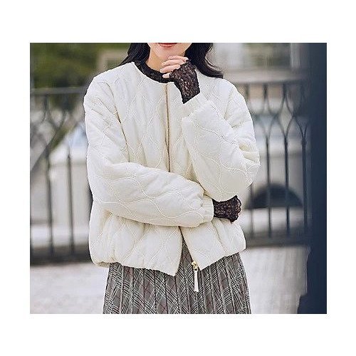 【エニー/ANY】のモールキルトブルゾン 人気、トレンドファッション・服の通販 founy(ファニー) 　ファッション　Fashion　レディースファッション　Fashion for Women　アウター　Coat / Outerwear Collection　ブルゾンジャケット・スポーティアウター　Blouson Jackets　キルト　Quilt, Quilted Fabric　スウェット / スエット　Sweatshirt, Sweatwear　タートルネック　Turtleneck, High Neck　ダウン　Down, Puffer　デニム　Denim, Jeans Material　パーカー　Hoodie, Parka　ブルゾン　Blouson, Bomber Jacket　洗える　Machine Washable　other-2|ID: prp329100004784143 ipo3291000000034724422