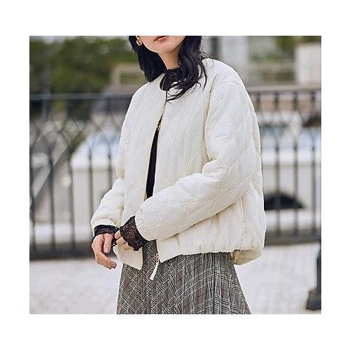 【エニー/ANY】のモールキルトブルゾン 人気、トレンドファッション・服の通販 founy(ファニー) 　ファッション　Fashion　レディースファッション　Fashion for Women　アウター　Coat / Outerwear Collection　ブルゾンジャケット・スポーティアウター　Blouson Jackets　キルト　Quilt, Quilted Fabric　スウェット / スエット　Sweatshirt, Sweatwear　タートルネック　Turtleneck, High Neck　ダウン　Down, Puffer　デニム　Denim, Jeans Material　パーカー　Hoodie, Parka　ブルゾン　Blouson, Bomber Jacket　洗える　Machine Washable　other-3|ID: prp329100004784143 ipo3291000000034724423