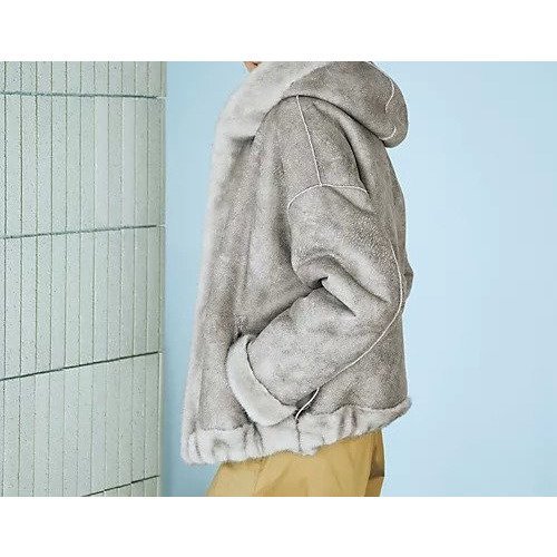 【スタジオ エーアール/STUDIO AR】のフェイクファーリバーシブルジャケット 人気、トレンドファッション・服の通販 founy(ファニー) 　ファッション　Fashion　レディースファッション　Fashion for Women　アウター　Coat / Outerwear Collection　レディースジャケット・軽アウター　Jackets　コンビ　Combo, Combination Style　フェイクファー　Faux Fur, Imitation Fur　リバーシブル　Reversible, Two-Sided　リュクス　Luxury, Elegant, High-End, Chic　other-2|ID: prp329100004784145 ipo3291000000034724430