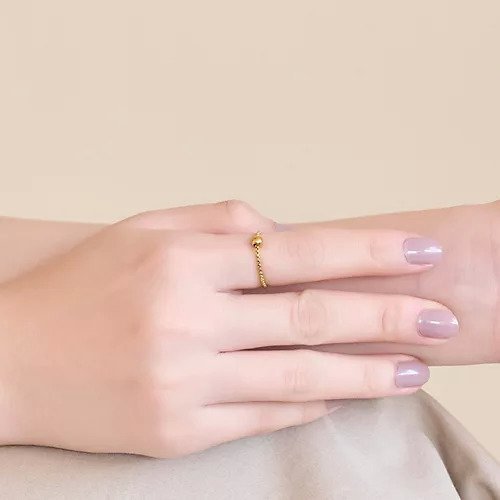 【フィービィー/phoebe】の【金属アレルギー対応】ワンドロップメタルチェーンリング インテリア・キッズ・メンズ・レディースファッション・服の通販 founy(ファニー) https://founy.com/ ファッション Fashion レディースファッション Fashion for Women チェーン Chain, Chain Strap バランス Balance, Style Balance メタル Metal, Metal Parts エレガント 上品 Elegant |ID: prp329100004784184 ipo3291000000034724899