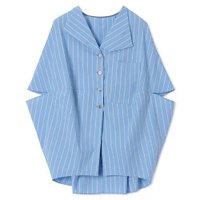 【アキラナカ/AKIRANAKA】のAura stripe shirt 人気、トレンドファッション・服の通販 founy(ファニー) ファッション Fashion レディースファッション Fashion for Women トップス・カットソー Cut & Sew Tops シャツ・ブラウス・オフィスカジュアル Elegant Blouses & Button-Ups ストライプ Stripe, Striped Pattern |ID:prp329100004784671