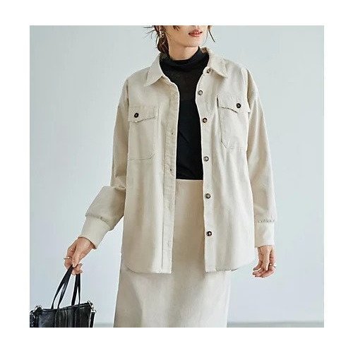 【スタイルデリ/STYLE DELI】の【セットアップ対応】コーデュロイシャツジャケット インテリア・キッズ・メンズ・レディースファッション・服の通販 founy(ファニー) 　ファッション　Fashion　レディースファッション　Fashion for Women　アウター　Coat / Outerwear Collection　レディースジャケット・軽アウター　Jackets　インナー　Innerwear　コーデュロイ　Corduroy, Cord Fabric　ジャケット　Jacket, Outerwear　ストレート　Straight, Straight Cut　スリット　Slit, Slit Detail　セットアップ　Set-Up, Coordinated Outfit　長袖　Long Sleeve, Full Sleeve　フォルム　Silhouette, Form　フラップ　Flap, Flap Pocket　フロント　Front, Front Design　ベーシック　Basic, Essential　ポケット　Pocket, Pocket Detail　マーブル　Marble, Marble Pattern　冬　Winter / This Winter　エクリュ|ID: prp329100004784677 ipo3291000000034734934