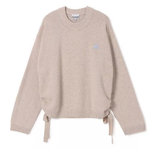 【ガニー/GANNI】のFuture Wool Mix Oversized O-neck インテリア・キッズ・メンズ・レディースファッション・服の通販 founy(ファニー) ファッション Fashion レディースファッション Fashion for Women シンプル Simple, Minimal ドローコード Drawcord, Drawstring Cord 洗える Machine Washable Sand|ID: prp329100004784682 ipo3291000000034734972