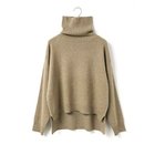 【ミディウミ/MidiUmi】のラクーンニットハイネックプルオーバー ベージュ|ID: prp329100004784691 ipo3291000000034735024