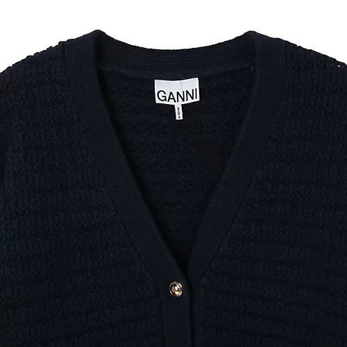 【ガニー/GANNI】のCotton Wool Mix Boxy Cardigan 人気、トレンドファッション・服の通販 founy(ファニー) 　ファッション　Fashion　レディースファッション　Fashion for Women　トップス・カットソー　Cut & Sew Tops　カーディガン・羽織り　Layered Style Cardigans　カーディガン　Cardigan, Knitwear　バランス　Balance, Style Balance　洗える　Machine Washable　other-3|ID: prp329100004784695 ipo3291000000034735063