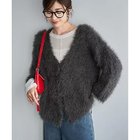 【スタイルデリ/STYLE DELI】の【LUXE】フェザーヤーンカーディガン チャコール|ID:prp329100004784700