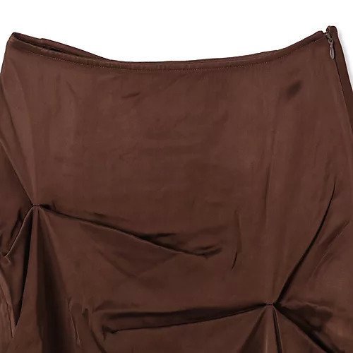 【ガニー/GANNI】のDouble Viscose Satin Tuck Detail Long Skirt 人気、トレンドファッション・服の通販 founy(ファニー) 　ファッション　Fashion　レディースファッション　Fashion for Women　スカート　Skirts　ロングスカート　Long Skirts / Maxi & Midi Skirts　アシンメトリー　Asymmetrical Style　ドレープ　Drape, Draping Fabric　プリーツ　Pleats, Pleated　ロング　Long, Long-Length　洗える　Machine Washable　other-3|ID: prp329100004784704 ipo3291000000034735118