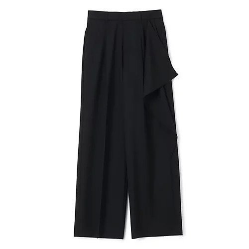 【アキラナカ/AKIRANAKA】のEllen drape panel pants インテリア・キッズ・メンズ・レディースファッション・服の通販 founy(ファニー) 　ファッション　Fashion　レディースファッション　Fashion for Women　パンツ　Pants & Trousers　おすすめ　Recommended / Our Picks　オケージョン　Occasion Wear　ジャケット　Jacket, Outerwear　セットアップ　Set-Up, Coordinated Outfit　ワイド　Wide, Wide Fit　BLACK|ID: prp329100004784707 ipo3291000000034735138