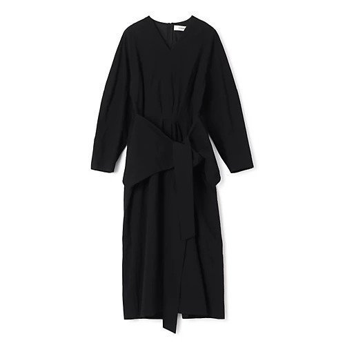 【アキラナカ/AKIRANAKA】のYlva wrap waist dress インテリア・キッズ・メンズ・レディースファッション・服の通販 founy(ファニー) 　ファッション　Fashion　レディースファッション　Fashion for Women　ワンピース　Dresses　フォーマル・パーティードレス・結婚式用ドレス　Elegant & Casual Dresses　ドレス　Dress, One-Piece　バランス　Balance, Style Balance　ヴィンテージ　Vintage Style　BLACK|ID: prp329100004784714 ipo3291000000034735183