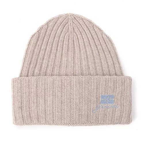 【ガニー/GANNI】のCore Future Wool Knit Bennie インテリア・キッズ・メンズ・レディースファッション・服の通販 founy(ファニー) 　ファッション　Fashion　レディースファッション　Fashion for Women　トップス・カットソー　Cut & Sew Tops　ニット　Knit Tops & Sweaters　ワンポイント　One Point, Statement Accent　洗える　Machine Washable　Sand|ID: prp329100004784729 ipo3291000000034745853
