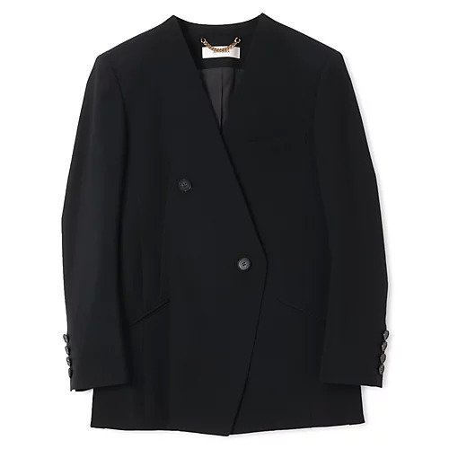 【アキラナカ/AKIRANAKA】のHeather side slit jacket インテリア・キッズ・メンズ・レディースファッション・服の通販 founy(ファニー) 　ファッション　Fashion　レディースファッション　Fashion for Women　アウター　Coat / Outerwear Collection　レディースジャケット・軽アウター　Jackets　クラシカル　Classical, Vintage-Inspired　シェイプ　Shape, Slim Fit　スリット　Slit, Slit Detail　フロント　Front, Front Design　BLACK|ID: prp329100004784738 ipo3291000000034735340