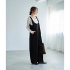 【スタイルデリ/STYLE DELI】のコーデュロイワイドサロペット ブラック|ID: prp329100004784844 ipo3291000000034735864