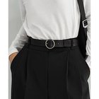 【スタイルデリ/STYLE DELI】の【DELI by】サークルバックル本革ベルト ブラック&#215;マットシルバー|ID: prp329100004784852 ipo3291000000034735906