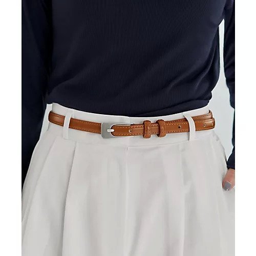 【スタイルデリ/STYLE DELI】の【DELI by】ミニマルスリムリアルレザーベルト インテリア・キッズ・メンズ・レディースファッション・服の通販 founy(ファニー) 　ファッション　Fashion　レディースファッション　Fashion for Women　ベルト&ウエストマーク　Belts & Waist Accessories　シルバー　Silver, Metallic Silver　シンプル　Simple, Minimal　スラックス　Slacks, Dress Pants　デニム　Denim, Jeans Material　ベーシック　Basic, Essential　エレガント 上品　Elegant　オレンジ|ID: prp329100004784855 ipo3291000000034735931