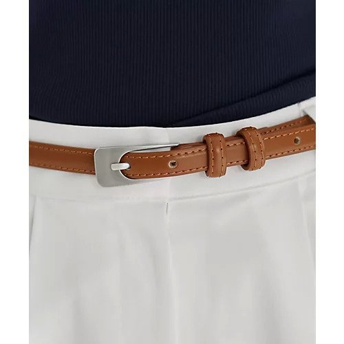 【スタイルデリ/STYLE DELI】の【DELI by】ミニマルスリムリアルレザーベルト 人気、トレンドファッション・服の通販 founy(ファニー) 　ファッション　Fashion　レディースファッション　Fashion for Women　ベルト&ウエストマーク　Belts & Waist Accessories　シルバー　Silver, Metallic Silver　シンプル　Simple, Minimal　スラックス　Slacks, Dress Pants　デニム　Denim, Jeans Material　ベーシック　Basic, Essential　エレガント 上品　Elegant　other-3|ID: prp329100004784855 ipo3291000000034735935