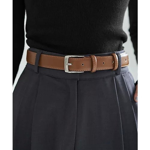 【スタイルデリ/STYLE DELI】の【DELI by】ミニマルリアルレザーベルト(シルバー) インテリア・キッズ・メンズ・レディースファッション・服の通販 founy(ファニー) 　ファッション　Fashion　レディースファッション　Fashion for Women　ベルト&ウエストマーク　Belts & Waist Accessories　シルバー　Silver, Metallic Silver　シンプル　Simple, Minimal　スラックス　Slacks, Dress Pants　デニム　Denim, Jeans Material　ベーシック　Basic, Essential　キャメル|ID: prp329100004784859 ipo3291000000034735953