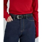 【スタイルデリ/STYLE DELI】の【DELI by】ミニマルリアルレザーベルト(シルバー) ブラック|ID: prp329100004784859 ipo3291000000034735955