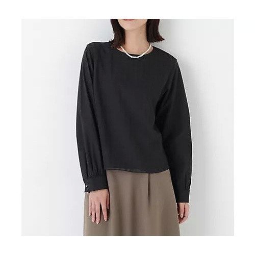 【ヒューマンウーマン/HUMAN WOMAN】のレースドッキングプルオーバー インテリア・キッズ・メンズ・レディースファッション・服の通販 founy(ファニー) 　ファッション　Fashion　レディースファッション　Fashion for Women　トップス・カットソー　Cut & Sew Tops　カジュアルプルオーバー・ニットトップス　Pullovers & Knit Tops / Casual Pullovers　おすすめ　Recommended / Our Picks　カーディガン　Cardigan, Knitwear　ギンガム　Gingham, Gingham Fabric　ジャケット　Jacket, Outerwear　スタンダード　Standard, Basic　タイプライター　Typewriter Fabric, Crisp Cotton　チェック　Check, Plaid, Tartan　ドッキング　Docking, Mixed Material　フロント　Front, Front Design　ボトム　Bottoms, Lower Wear　ヨーク　Yoke, Yoke Design　レース　Lace, Lace Fabric　ブラック|ID: prp329100004787017 ipo3291000000034745067