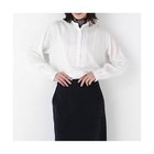 【ヒューマンウーマン/HUMAN WOMAN】のピンタックバンドカラーブラウス ホワイト|ID: prp329100004787018 ipo3291000000034745071