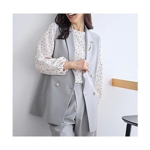 【エニー/ANY】のイージーケアライトストレッチジレ 人気、トレンドファッション・服の通販 founy(ファニー) 　ファッション　Fashion　レディースファッション　Fashion for Women　アウター　Coat / Outerwear Collection　トップス・カットソー　Cut & Sew Tops　ベスト&ジレ / 重ね着スタイル　Vests & Gilets　ストレッチ　Stretch, Stretchy Fabric　セットアップ　Set-Up, Coordinated Outfit　トレンド　Trend, Trending Now　ベスト　Vest, Waistcoat　ミドル　Middle Length, Mid Height　セレモニー　Ceremony　other-2|ID: prp329100004787019 ipo3291000000034745105