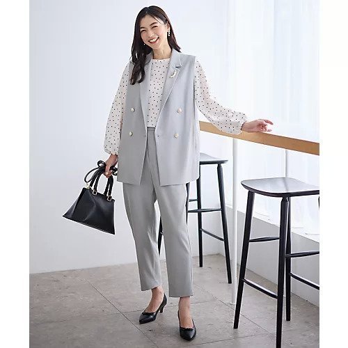 【エニー/ANY】のイージーケアライトストレッチジレ 人気、トレンドファッション・服の通販 founy(ファニー) 　ファッション　Fashion　レディースファッション　Fashion for Women　アウター　Coat / Outerwear Collection　トップス・カットソー　Cut & Sew Tops　ベスト&ジレ / 重ね着スタイル　Vests & Gilets　ストレッチ　Stretch, Stretchy Fabric　セットアップ　Set-Up, Coordinated Outfit　トレンド　Trend, Trending Now　ベスト　Vest, Waistcoat　ミドル　Middle Length, Mid Height　セレモニー　Ceremony　other-3|ID: prp329100004787019 ipo3291000000034745106