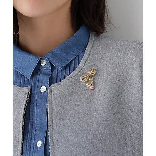 【ヒューマンウーマン/HUMAN WOMAN】のJunco Paris リボンブローチ 人気、トレンドファッション・服の通販 founy(ファニー) 　ファッション　Fashion　レディースファッション　Fashion for Women　おすすめ　Recommended / Our Picks　ストール　Stole, Wrap　ブローチ　Brooch, Pin Brooch　モチーフ　Motif, Design Theme　リボン　Ribbon, Bow　 other-1|ID: prp329100004787032 ipo3291000000034745176