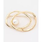 【エニー/ANY】のダブルサークルブローチ ゴールド|ID: prp329100004787037 ipo3291000000034745215