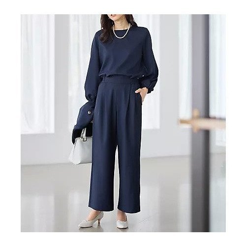 【エニー/ANY】のイージーケアライトストレッチワイドパンツ 人気、トレンドファッション・服の通販 founy(ファニー) 　ファッション　Fashion　レディースファッション　Fashion for Women　パンツ　Pants & Trousers　洗える　Machine Washable　カットソー　Cut and Sewn Top　ジャケット　Jacket, Outerwear　ストレッチ　Stretch, Stretchy Fabric　スラックス　Slacks, Dress Pants　セットアップ　Set-Up, Coordinated Outfit　トレンド　Trend, Trending Now　ドレープ　Drape, Draping Fabric　フラット　Flat, Flat Shoes　ワイド　Wide, Wide Fit　エレガント 上品　Elegant　セレモニー　Ceremony　ビジネス 仕事 通勤　Business / Work / Commuting　other-2|ID: prp329100004787038 ipo3291000000034745221