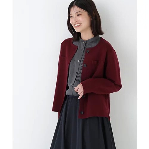 【ヒューマンウーマン/HUMAN WOMAN】のハイゲージミラノリブクルーネックジャケット 人気、トレンドファッション・服の通販 founy(ファニー) ファッション Fashion レディースファッション Fashion for Women アウター Coat / Outerwear Collection レディースジャケット・軽アウター Jackets おすすめ Recommended / Our Picks カーディガン Cardigan, Knitwear ジャケット Jacket, Outerwear スタンダード Standard, Basic スリット Slit, Slit Detail ポケット Pocket, Pocket Detail other-1|ID: prp329100004787039 ipo3291000000034745223