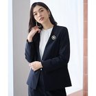 【エニー/ANY】のイージーケアライトストレッチノーカラージャケット ネイビー|ID: prp329100004787041 ipo3291000000034745234