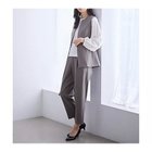 【エニー/ANY】の【3SET】きちんと見え3点コーデセット(ブラウス+ジレ+パンツ) 杢グレー|ID: prp329100004787042 ipo3291000000034745239