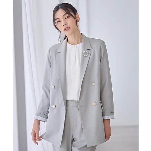 【エニー/ANY】のイージーケアライトストレッチダブルテーラードジャケット インテリア・キッズ・メンズ・レディースファッション・服の通販 founy(ファニー) https://founy.com/ ファッション Fashion レディースファッション Fashion for Women アウター Coat / Outerwear Collection レディースジャケット・軽アウター Jackets テーラードジャケット / 通勤・きれいめスタイル Tailored Jackets & Blazers ジャケット Jacket, Outerwear ジーンズ Jeans, Denim Pants ストライプ Stripe, Striped Pattern ストレッチ Stretch, Stretchy Fabric スラックス Slacks, Dress Pants ダブル Double, Double-Breasted ツイード Twill, Twill Weave デニム Denim, Jeans Material バランス Balance, Style Balance おすすめ Recommended / Our Picks エレガント 上品 Elegant |ID: prp329100004787044 ipo3291000000034745259