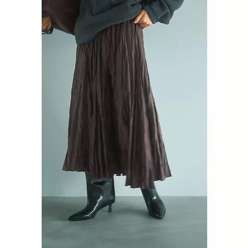 【マージュール/marjour】のWASHER PLEATS SATIN SKIRT 人気、トレンドファッション・服の通販 founy(ファニー) 　ファッション　Fashion　レディースファッション　Fashion for Women　スカート　Skirts　サテン　Satin, Glossy Fabric　スウェット / スエット　Sweatshirt, Sweatwear　ストレッチ　Stretch, Stretchy Fabric　タイツ　Tights, Legwear　バランス　Balance, Style Balance　プリーツ　Pleats, Pleated　ポケット　Pocket, Pocket Detail　レギンス　Leggings, Stretch Pants　冬　Winter / This Winter　おすすめ　Recommended / Our Picks　 other-1|ID: prp329100004787131 ipo3291000000034745766