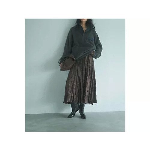 【マージュール/marjour】のWASHER PLEATS SATIN SKIRT 人気、トレンドファッション・服の通販 founy(ファニー) 　ファッション　Fashion　レディースファッション　Fashion for Women　スカート　Skirts　サテン　Satin, Glossy Fabric　スウェット / スエット　Sweatshirt, Sweatwear　ストレッチ　Stretch, Stretchy Fabric　タイツ　Tights, Legwear　バランス　Balance, Style Balance　プリーツ　Pleats, Pleated　ポケット　Pocket, Pocket Detail　レギンス　Leggings, Stretch Pants　冬　Winter / This Winter　おすすめ　Recommended / Our Picks　other-3|ID: prp329100004787131 ipo3291000000034745770