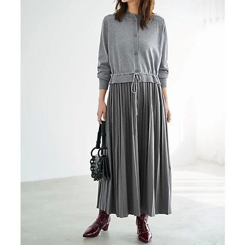 【スタイルデリ/STYLE DELI】のプリーツスカートドッキングワンピース インテリア・キッズ・メンズ・レディースファッション・服の通販 founy(ファニー) https://founy.com/ ファッション Fashion レディースファッション Fashion for Women スカート Skirts プリーツスカート / 上品フェミニンスタイル Pleated Skirts インナー Innerwear くるぶし Ankle-Length ジャケット Jacket, Outerwear スリット Slit, Slit Detail 定番 Standard, Basic Item なめらか Smooth, Silky Texture 長袖 Long Sleeve, Full Sleeve バランス Balance, Style Balance フレア Flare, Flared フロント Front, Front Design プリーツ Pleats, Pleated ポケット Pocket, Pocket Detail ロング Long, Long-Length 冬 Winter / This Winter |ID: prp329100004787135 ipo3291000000034745785