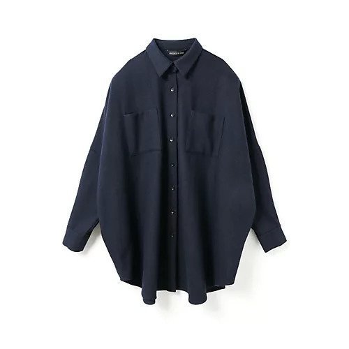 【ミズイロ インド/mizuiro ind】のポケット付きワイドシャツ インテリア・キッズ・メンズ・レディースファッション・服の通販 founy(ファニー) ファッション Fashion レディースファッション Fashion for Women トップス・カットソー Cut & Sew Tops シャツ・ブラウス・オフィスカジュアル Elegant Blouses & Button-Ups ストレッチ Stretch, Stretchy Fabric セットアップ Set-Up, Coordinated Outfit タートル Turtleneck, Turtle Collar フロント Front, Front Design ベーシック Basic, Essential ポケット Pocket, Pocket Detail ワイド Wide, Wide Fit ネイビー|ID: prp329100004789336 ipo3291000000034755213